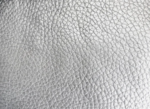 Silber Leder Textur Leinwand Hintergrund — Stockfoto