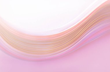Dalgalı geometrik arka plan, kağıt, pembe renkli çizgili