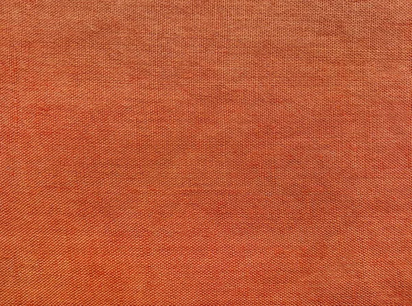Leuchtend rot, orange, Korallen Leinen Baumwollgewebe Textur, Leinwand Hintergrund. — Stockfoto
