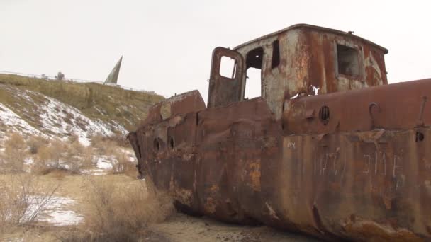 Open Spaces Aral Sea — Stock Video
