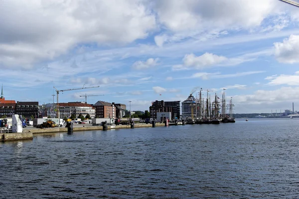 Kiel Almanya Haziran 2018 Kiel Haftasında 2018 Uzun Gemi Geçit — Stok fotoğraf