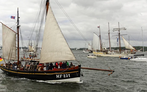 Kiel Almanya Haziran 2018 Kiel Haftasında 2018 Uzun Gemi Geçit — Stok fotoğraf