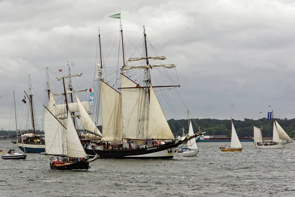 Kiel Almanya Haziran 2018 Kiel Haftasında 2018 Uzun Gemi Geçit — Stok fotoğraf