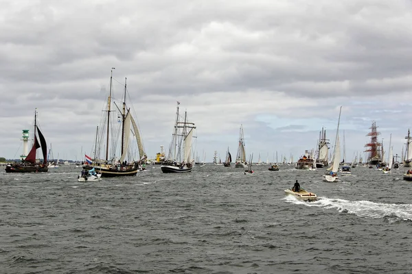 Kiel Alemania Junio 2018 Impresiones Del Desfile Barcos Altos Durante — Foto de Stock