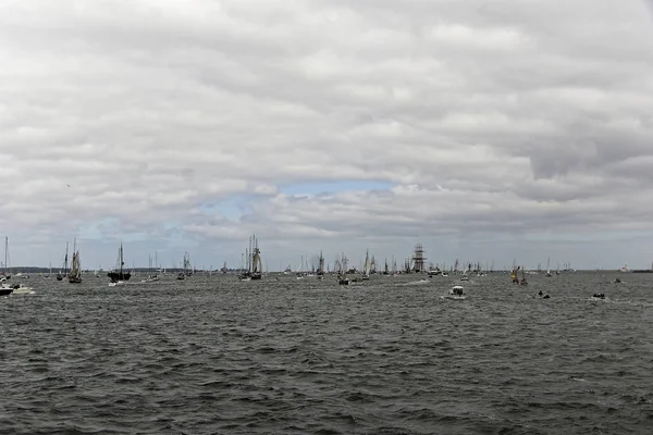 Kiel Deutschland 2018 Impressionen Von Der Großschiff Parade Während Der — Stockfoto