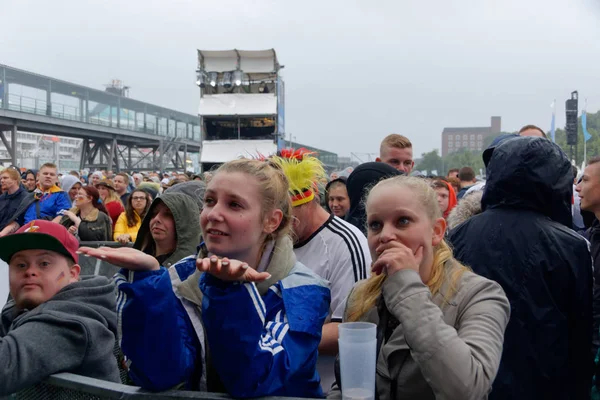 キール ドイツ 2018 Kieler Woche 2018 中サッカー ゲーム ドイツ対スウェーデンの Ndr — ストック写真