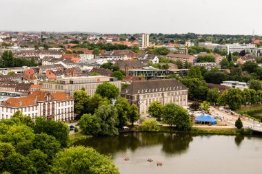 Kiel, Almanya - 24 Haziran 2018: Kieler Woche 2018 9 ve son günden Impressionen