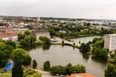Kiel, Almanya - 24 Haziran 2018: Kieler Woche 2018 9 ve son günden Impressionen