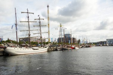 Kiel, Almanya - 24 Haziran 2018: Kieler Woche 2018 9 ve son günden Impressionen