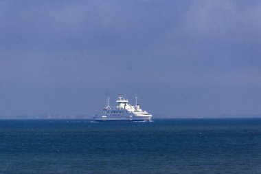 Sylt feribot, Sylt, Kuzey Almanya, ada Ağustos 2018 yılında Kuzey Denizi'nde