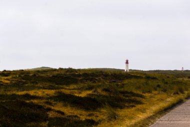 Deniz feneri, Sylt, Kuzey Almanya, ada Ağustos 2018 yılında Kuzey Denizi'nde listesi