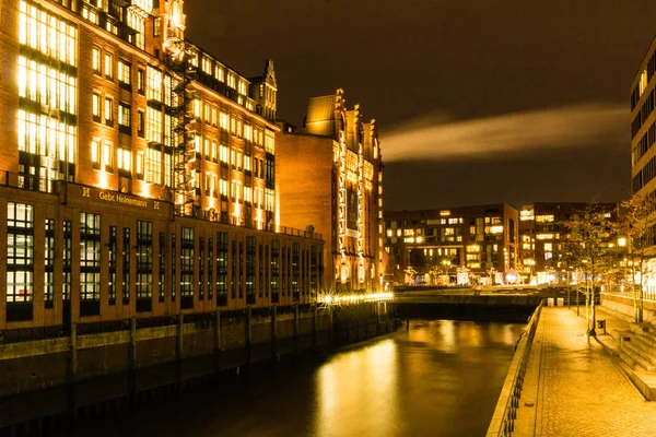 Christmas Market Ueberseequartier Hamburg Germany — Stock Photo, Image