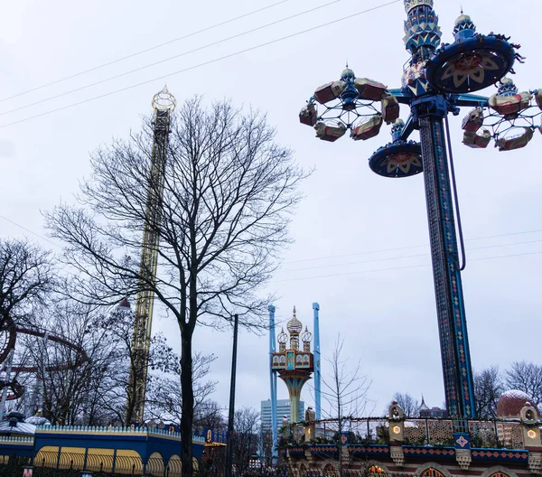 Parco Divertimenti Tivoli Copenaghen Danimarca — Foto Stock