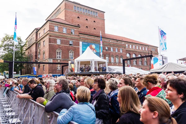 Kiel Alemania Junio 2019 Kiel Está Cantando Coro Más Grande — Foto de Stock