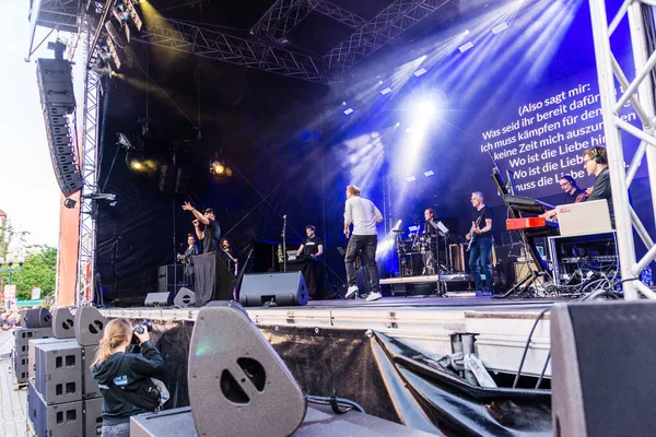 Kiel Alemania Junio 2019 Kiel Está Cantando Coro Más Grande — Foto de Stock