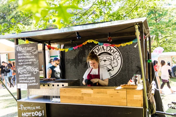 Kiel Alemanha Junho 2019 Aloha Dogs Food Truck Durante Semana — Fotografia de Stock