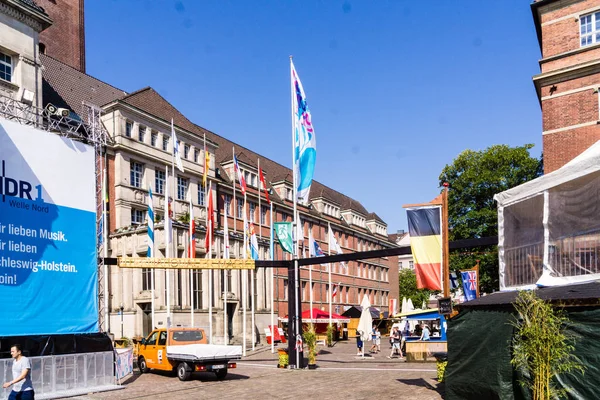 Kiel Germania Giugno 2019 Impressioni Dal Mercato Internazionale Della Kieler — Foto Stock