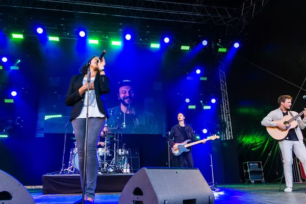 Kiel Niemcy Czerwca 2019 Cassandra Steen Band Wystąpią Rathaus Stage — Zdjęcie stockowe