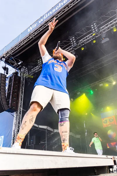 Kiel Németország 2019 Június Rapper Fitti Hoern Színpadon Lép Fel — Stock Fotó