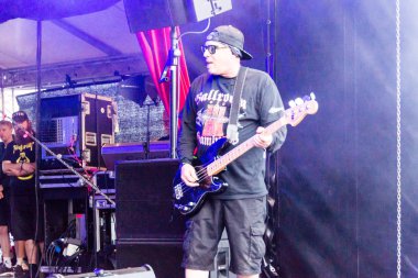 Kiel, Almanya - 24 Haziran 2019: The Band 