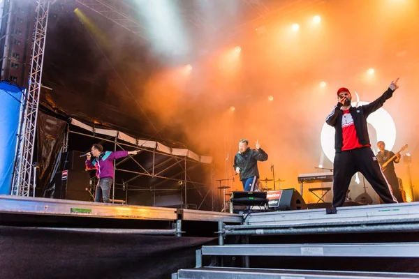 Kiel Γερμανία Ιουνίου 2019 Hip Hop Band Antilopen Gang Εμφανιστεί — Φωτογραφία Αρχείου