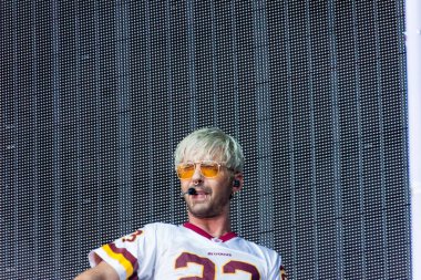 Kiel, Almanya - 28 Haziran 2019: The Band Tokio Hotel, Hrn Stage 'de sahne alıyor