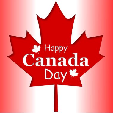 Mutlu Kanada günü poster. 1 Temmuz.