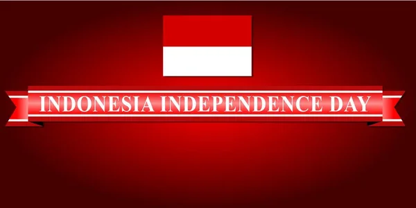 Vactor Ilustración Fondo Para Indonesia Día Independencia — Vector de stock