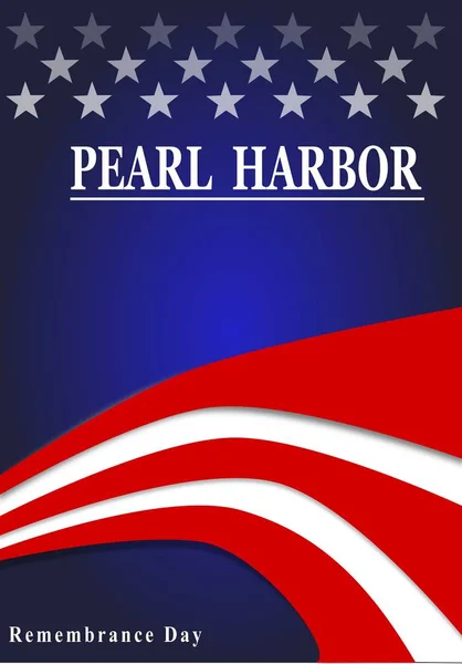 Pearl Harbor Remembrance Day  background  with American flag