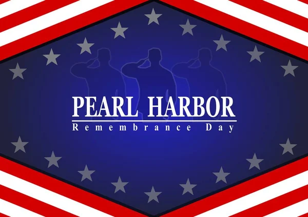 Fondo Del Día Del Recuerdo Pearl Harbor Con Bandera Estadounidense —  Fotos de Stock