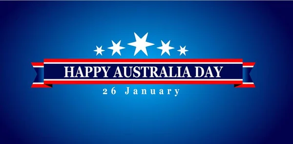 Australia Day Fond Bleu Avec Des Étoiles — Image vectorielle