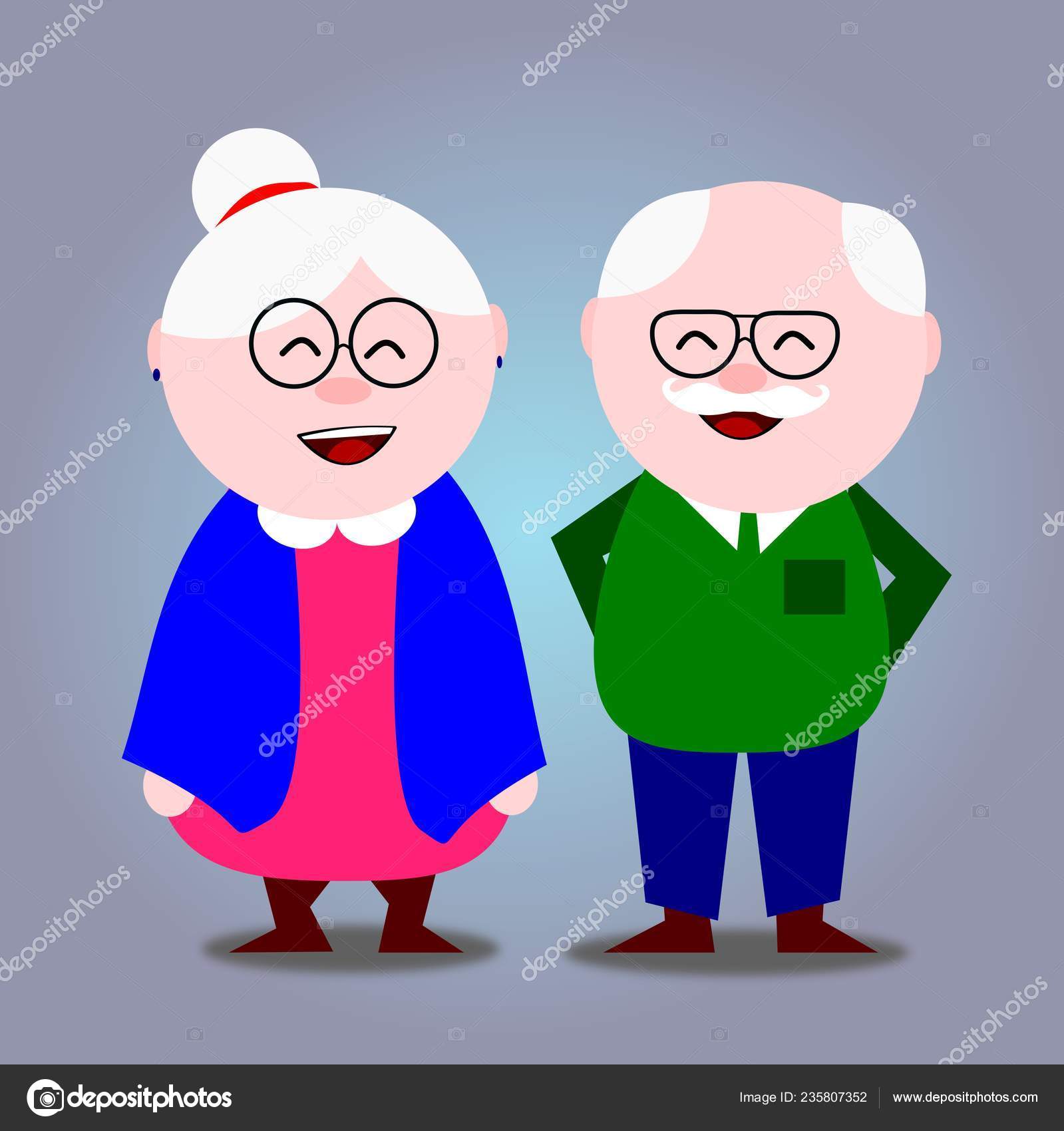Download Happy Grandparents Day Happy Grandfather Grandmother Vector Image By C Januszt25 Vector Stock 235807352