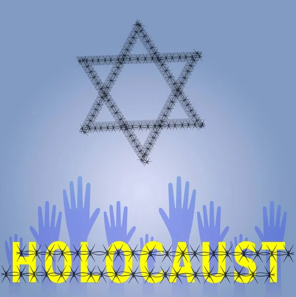 Day Background Pamięci Holocaustu Nigdy Nie Zapomnę Wektor Svg — Wektor stockowy