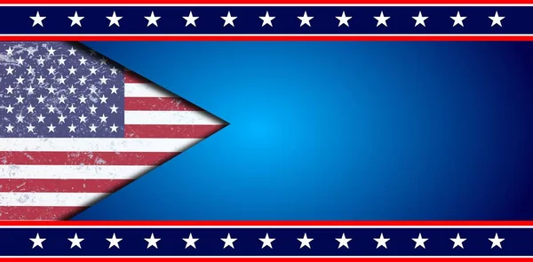 American Usa Bandera Fondo — Vector de stock