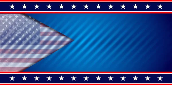 American Usa Bandera Fondo — Vector de stock