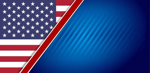 Amerikanische Flagge Hintergrund — Stockvektor