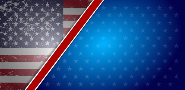 Amerikanische Flagge Hintergrund — Stockvektor