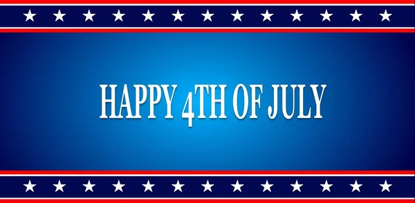 Happy 4Th July Usa Independence Day Header Banner Background — стоковый вектор