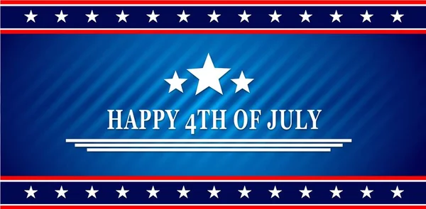 Happy Juli Usa Självständighetsdagen Sidhuvud Eller Banner Bakgrund — Stock vektor