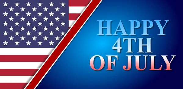 Happy Juli Usa Självständighetsdagen Sidhuvud Eller Banner Bakgrund — Stock vektor