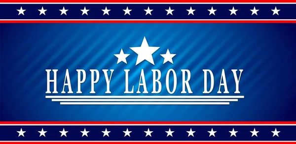 Happy Labor Day Bakgrund Med Usa Flagga — Stock vektor