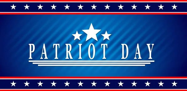 Antecedentes Del Patriot Day Usa Sobre Bandera Americana — Archivo Imágenes Vectoriales