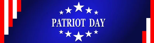 Antecedentes Del Patriot Day Usa Sobre Bandera Americana — Archivo Imágenes Vectoriales