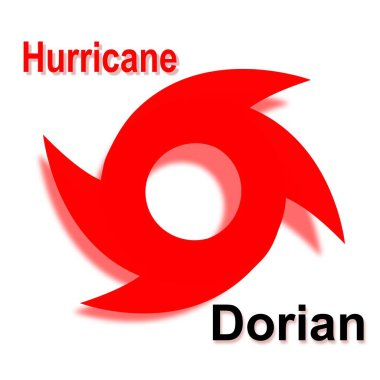 Hurricane Dorian. Florida USA clipart
