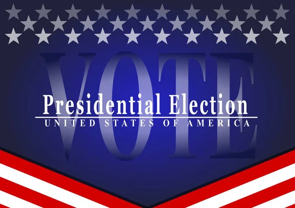 Szavazás 2020 Elnökválasztás Usa — Stock Vector