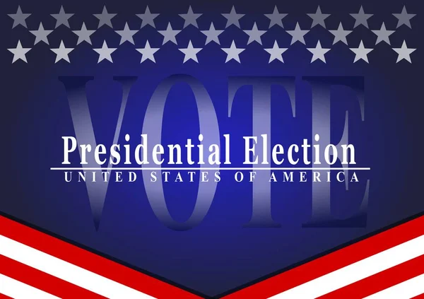 Vote Elecciones Presidenciales 2020 Usa — Vector de stock