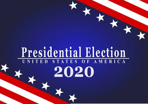 Vote Élection Présidentielle 2020 États Unis — Image vectorielle