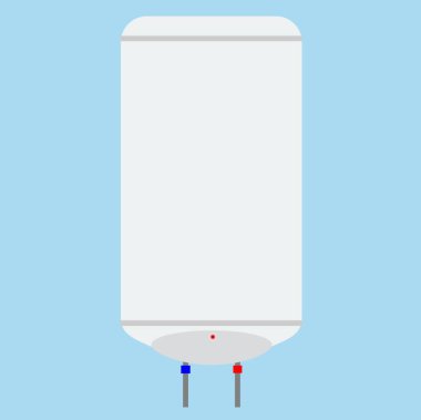 Kazan maketi. Web için kazan vektörü modellemesinin gerçekçi illüstrasyonu