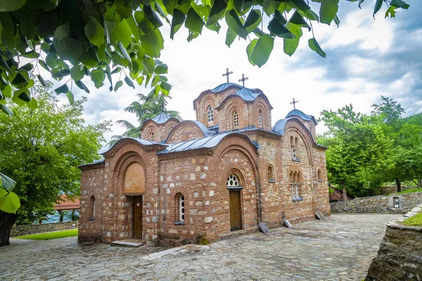 Klášter svaté Pantelejmon, nerezi, Skopje, Severní Makedonie — Stock fotografie