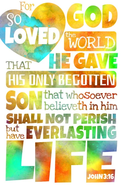 Perché Dio ha tanto amato il mondo (Giovanni 3: 16) — Foto Stock